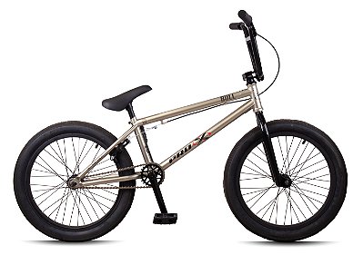 Bicicleta Bmx BULL Aro 20 Aço Hi-Ten Pedivela 3 peças Central MID - Prata