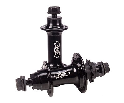 Par de Cubos Pro-X Cog 9 Dentes Eixo 14mm Tras. e 3/8 Diant. Barulhento