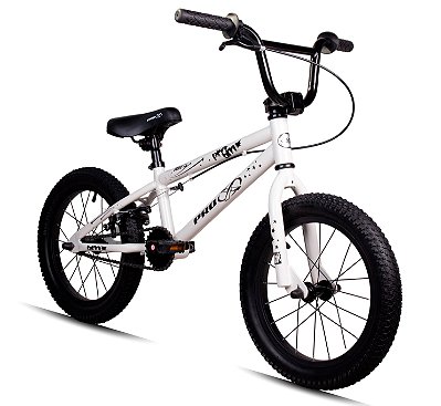 Bicicleta Bmx Aro 16 Pro-x Mod Serie 16 Freestyle Pneu Balão Branco