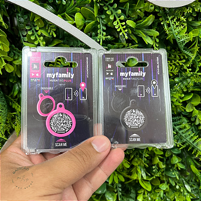 Plaquinha Hushtag Plus Qr Code + Gravação - My Family