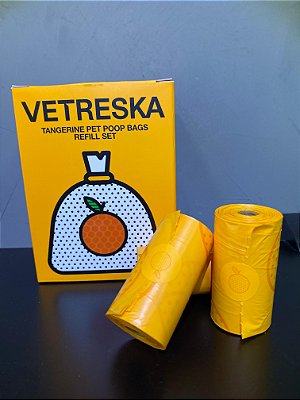Saco Biodegradável Refil Tangerina - Vetreska