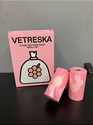 Saco Biodegradável Refil Floral - Vetreska