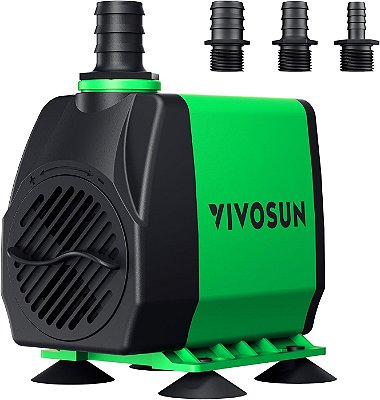 BOMBA D'AGUA SUBMERSA HIGH FLOW VIVOSUN opção 1800 L/H e 3000L/H - 110v