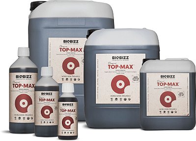 TOPMAX BIOBIZZ opção 250ml, 500ml, 1L, 5L e 10L.