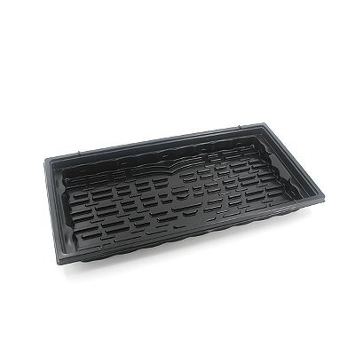 BANDEJA DESAGUE PLASTICO PRETO PARA INCUBADORA FLORAFLEX - RETANGULAR 57X28X6CM