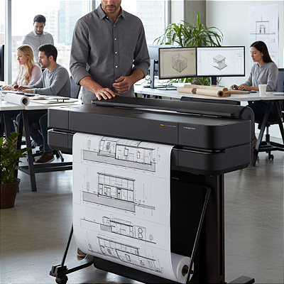 Plotter Hp Designjet T650 24 Polegadas A1 Wi-Fi Usb 5Hb08A