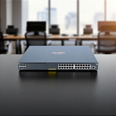 Switch 24G Hp Aruba 2930F Poe + 4Sfp+ 370W Jl255A
