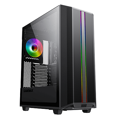 Gabinete Gamer Gamemax 8808BK Precision Sem Fonte Preto 010000471