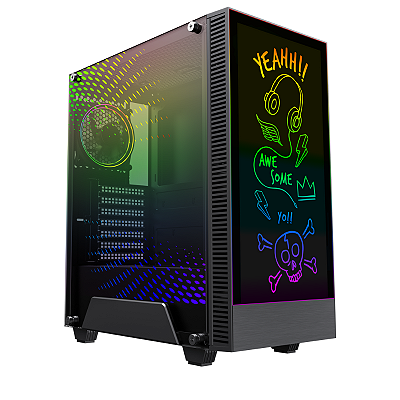 Gabinete Gamer Gamemax Kreator Sem Fonte Preto 010000478