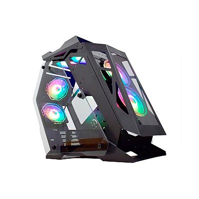 Gabinete Gamer K-mex Ranger Open Case MOD CG-01PQ Preto