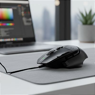 Mouse Logitech Gamer G G502X Usb Com Fio Preto - 910-006137