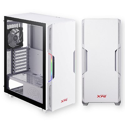 Gabinete Gamer Adata Xpg Starker Lateral De Vidro Branco