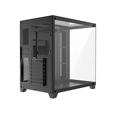 Gabinete Gamer Liketec Zeus Pro Glass Black Sem Fan Atx Preto 2089