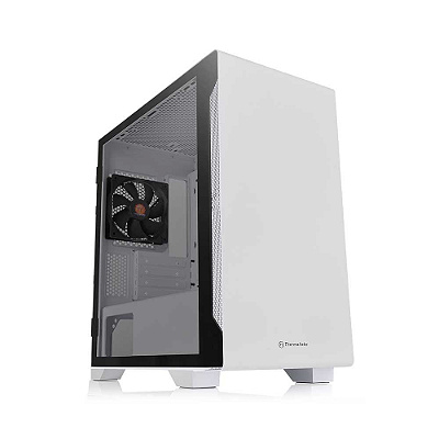 Gabinete Gamer Thermaltake S100Tg White C/ Fonte 600W 80 Plus
