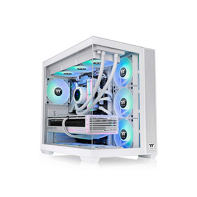 Gabinete Gamer Tt View 380 Tg Argb Snow White 4 Fans - Ca-1Z2-00M6Wn-00