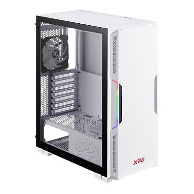 Gabinete Gamer Adata XPG Starker - Mid Tower, 1x Fan Vento ARGB, 1x Fan Vento, USB 3.0x2, Lateral Vidro - Branco