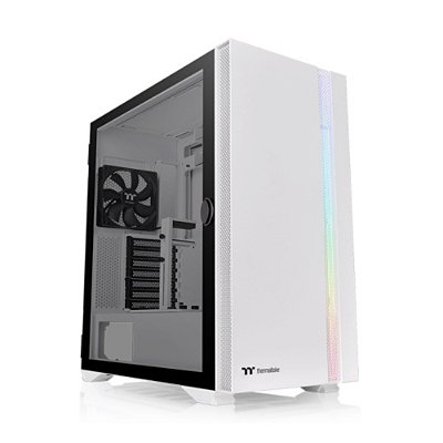 Gabinete Gamer Thermaltake H700 TG Snow, MidTower, RGB, Vidro Temp, E-ATX, White, S/Fonte, C/2 Fans, CA-1Y1-00M6WN-00