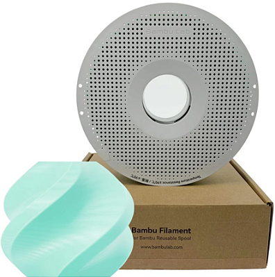 Filamento Bambu Lab Tpu 85a Ciano Claro Com Carretel Reutilizavel 1,75mm U04g01751000spl