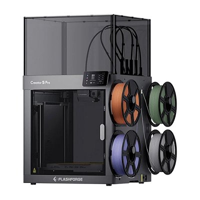 Impressora 3D FDM Multicolorida FlashForge Fechada Creator 5 Pro 220V - 10001103001