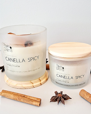 Vela Aromática "CANELLA SPICY" - Canela Picante - Energia da alegria de viver, amar , abundância e prosperidade.