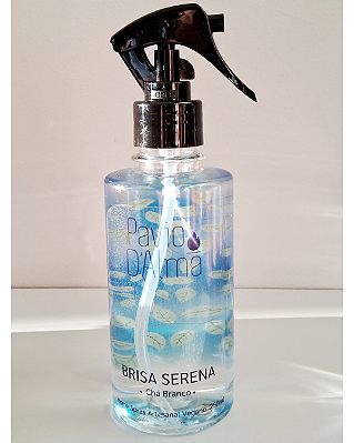 Home Spray "BRISA SERENA" - Notas florais de Chá Branco com toques levemente frutado, conduz ao bem-estar, tranquilidade e á paz interior