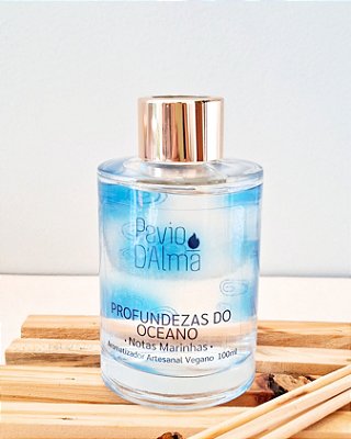 Aromatizador de Varetas - "PROFUNDEZAS DO OCEANO" - Notas Marinhas -- Aconchego e Relaxamento