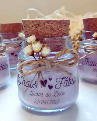 Mini Velas aromáticas - laço de sisal ou fita de cetim (10 unidades)
