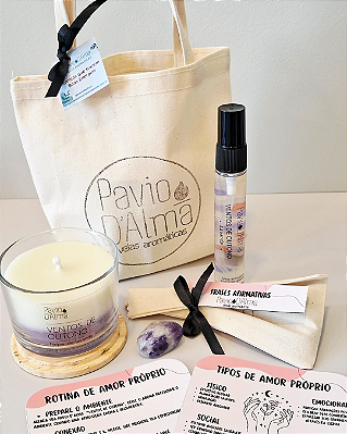 Kit "AMOR PRÓPRIO" - Descubra o poder do Amor Próprio e transforme sua rotina diária em um ritual de autocuidado.