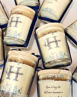 Velas aromáticas 70g - fita de cetim (10 unidades)