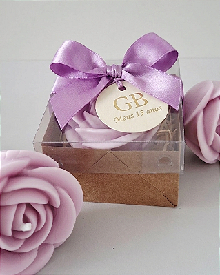 Lembrancinha Personalizada " Rosa Aromática" - (10 unidades)
