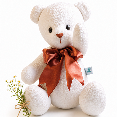 Urso Suspiro mini em tecido