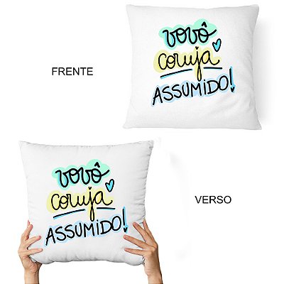 Almofada Vovô Coruja Assumido - Presente/Avô/Avós