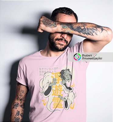 Camisa Anime Retro Demon Samurai