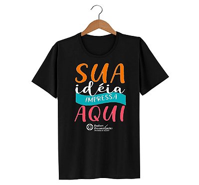 Camiseta Preta Personalizada