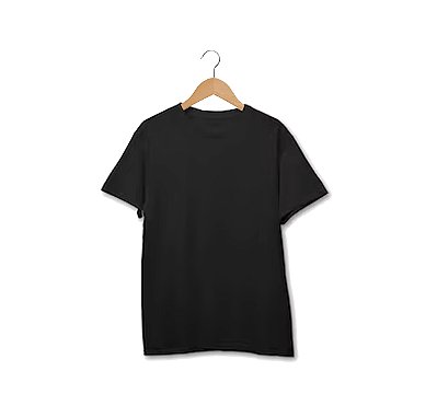 Camiseta Unissex Preta 100% Poliéster