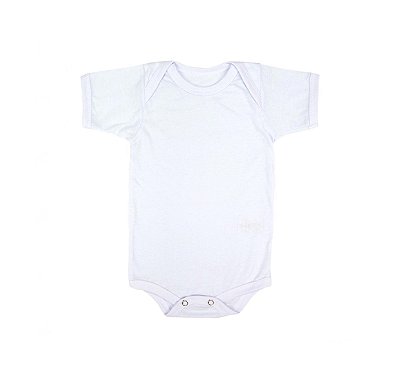 Body Infantil Branco 100% Poliéster