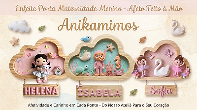 Enfeite de Porta de Maternidade: menina