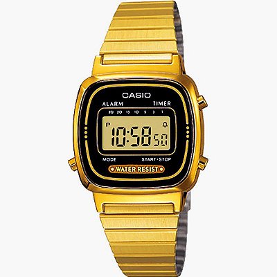 Casio Women Vintage Square Black Watches, 52% OFF