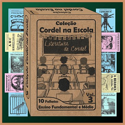 Kit livretos de cordel (ensino fundamental e médio) 10 títulos vol.3
