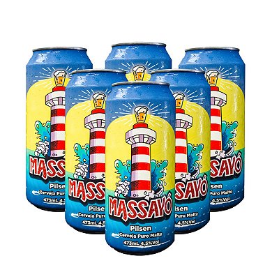 6 Cervejas Massayó (Pilsen) - LATA 473 mL