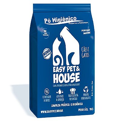 Pó higiênico easy pet & house marine 1kg