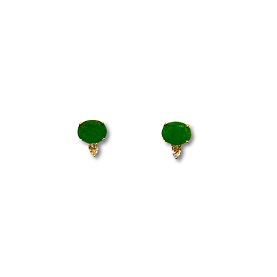 Brinco Identidade – Jade da Malásia e Topázio Branco