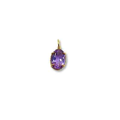 PINGENTE OVAL AMETISTA