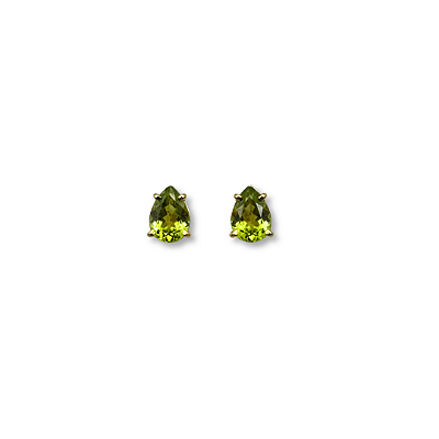 BRINCO STUD GOTA PERIDOTO