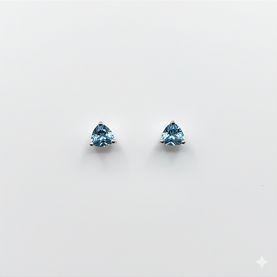 BRINCO STUD TRIANGULO TOPAZIO SWIIS