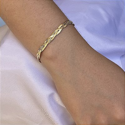 Pulseira fita trançada