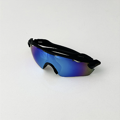 Óculos de corrida (preto com lente azuis)