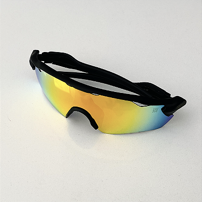 Óculos de corrida (cor: preto com lentes vermelha)