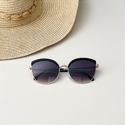 Óculos gatinho degrade s - preto