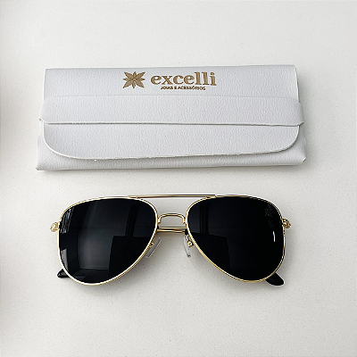 Óculos aviador light - dourado